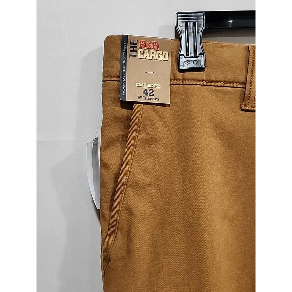Roundtree & Yorke NWT Shorts Mens 42 Brown, The R&R Cargo‎ Classic Fit